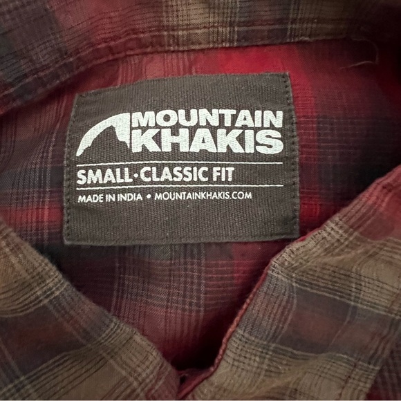Mountain Hardwear Shirt Mens Spalding Red Plaid Button Down Long Sleeve Gorpcore - Picture 5 of 15